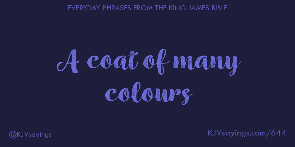 Coat of store many colors kjv