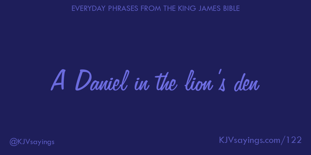 “A Daniel in the lion’s den”