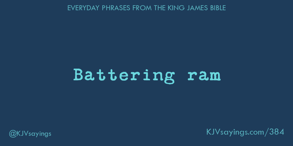 “Battering ram”