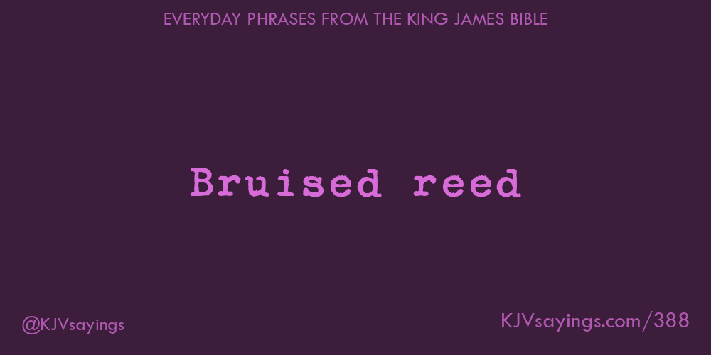 “Bruised reed”