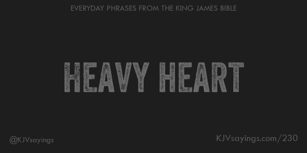 “Heavy heart”