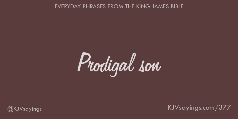 “Prodigal son”